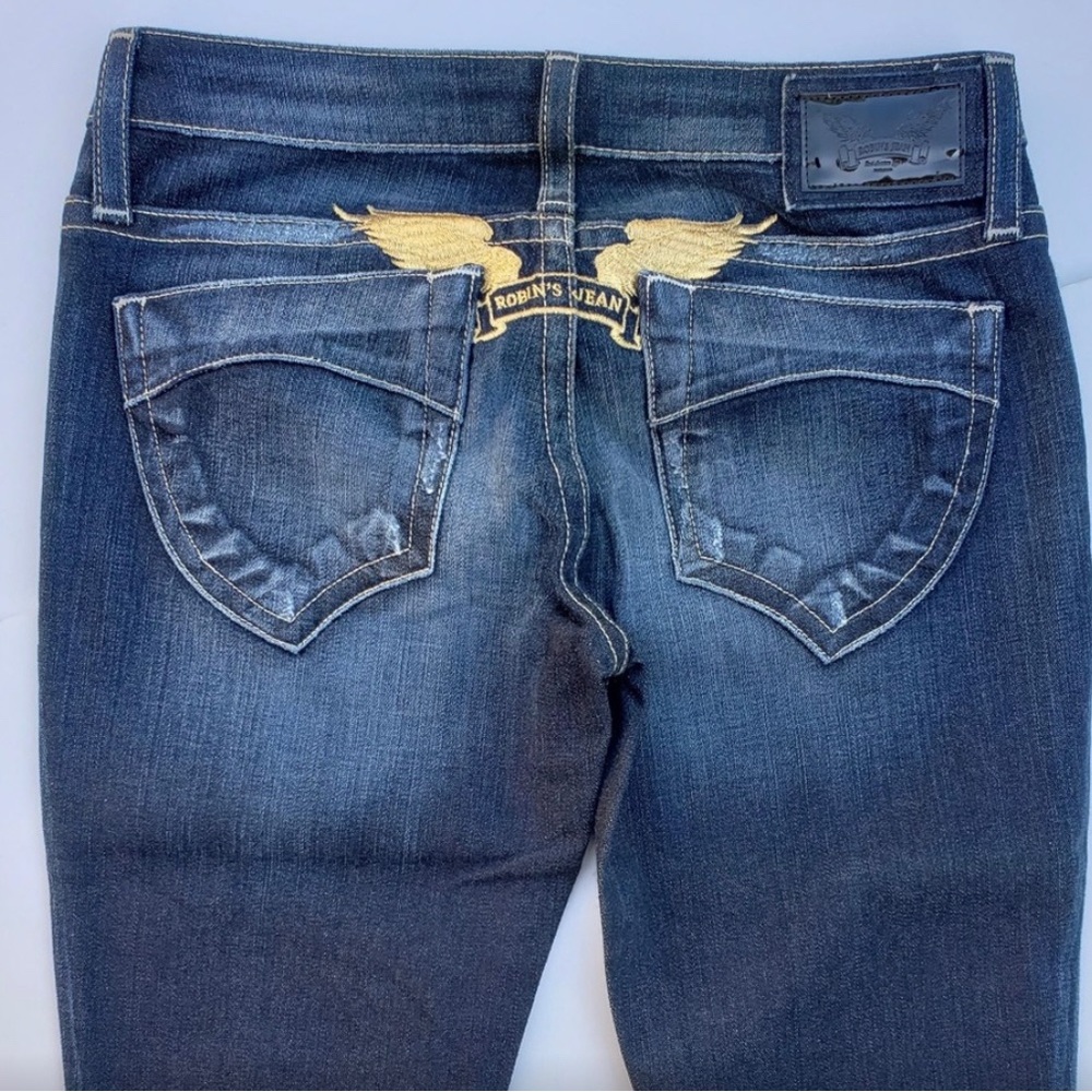 New Women's ROBIN'S JEAN Bardot Straight Leg Jeans